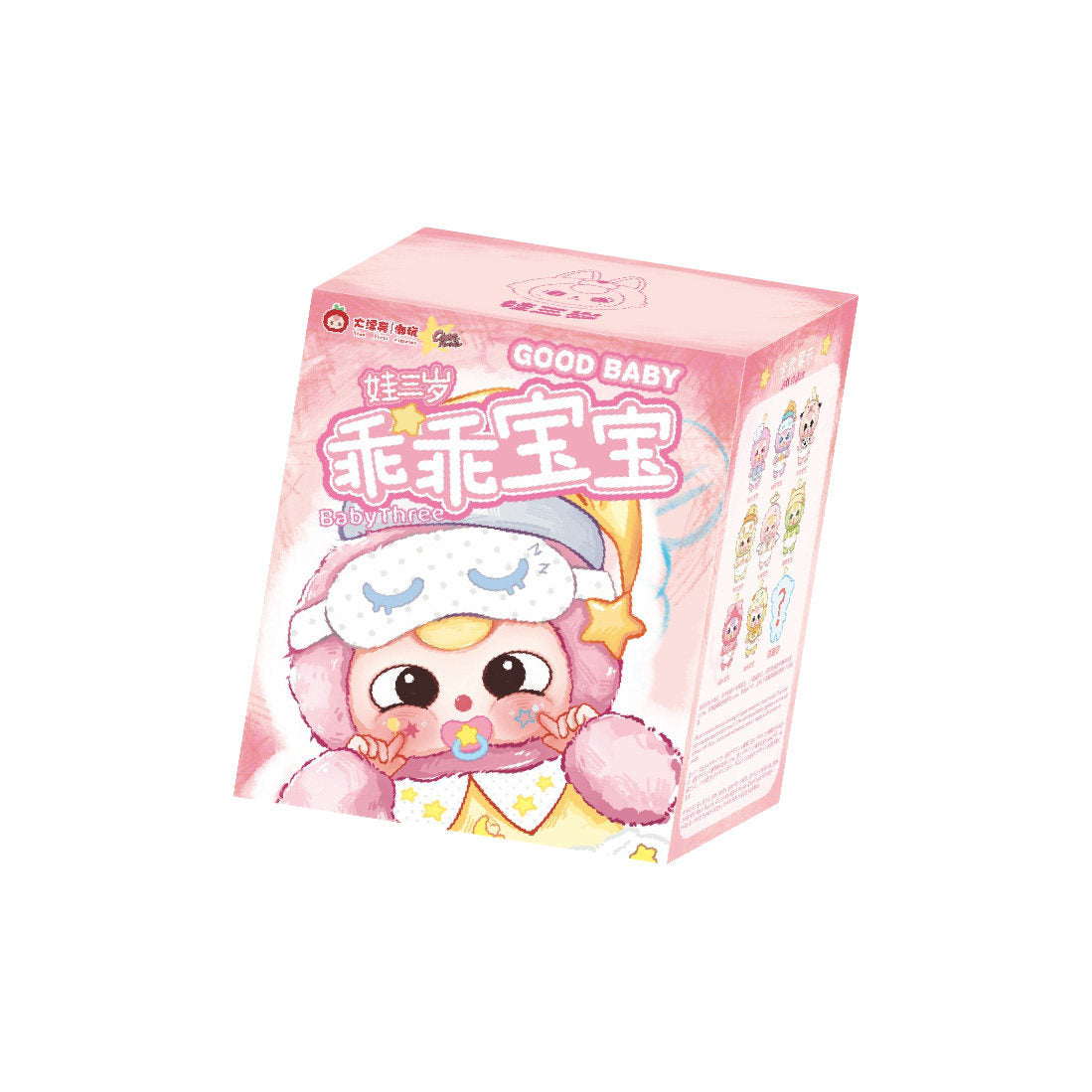Baby Three Cute Baby Series Plush Blind Box Figurine, Collectible Doll Toy, Display Ornament Gift