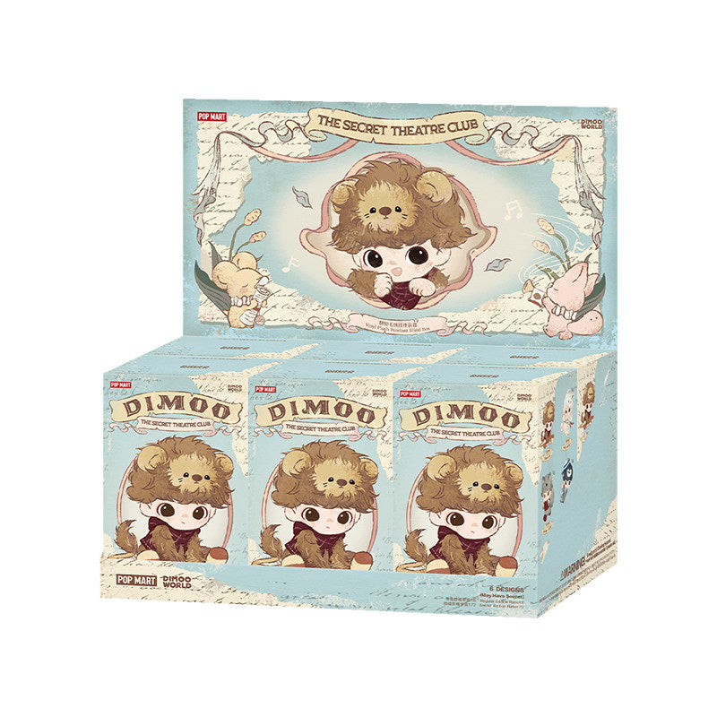 POP MART DIMOO Secret Drama Club Series Vinyl Plush Charm Blind Box, Valentine Gift