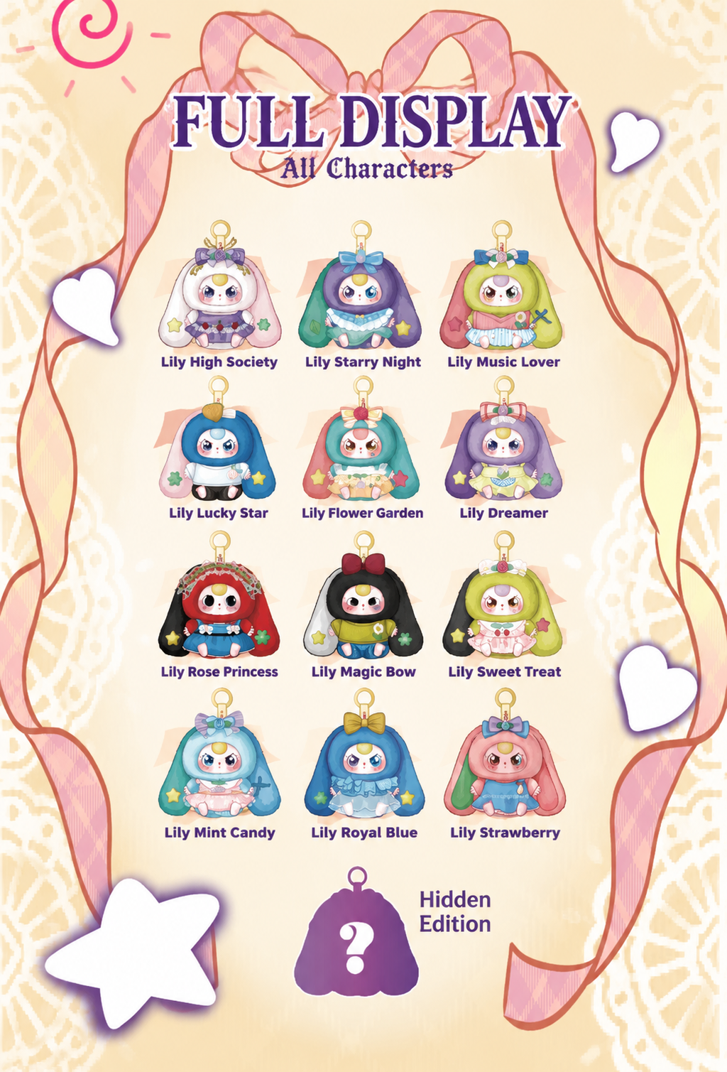 Baby Three Lily Rabbit Town Series 4 Plush Blind Box Collectible Figure New Arrival Cute Mystery Toy Doll