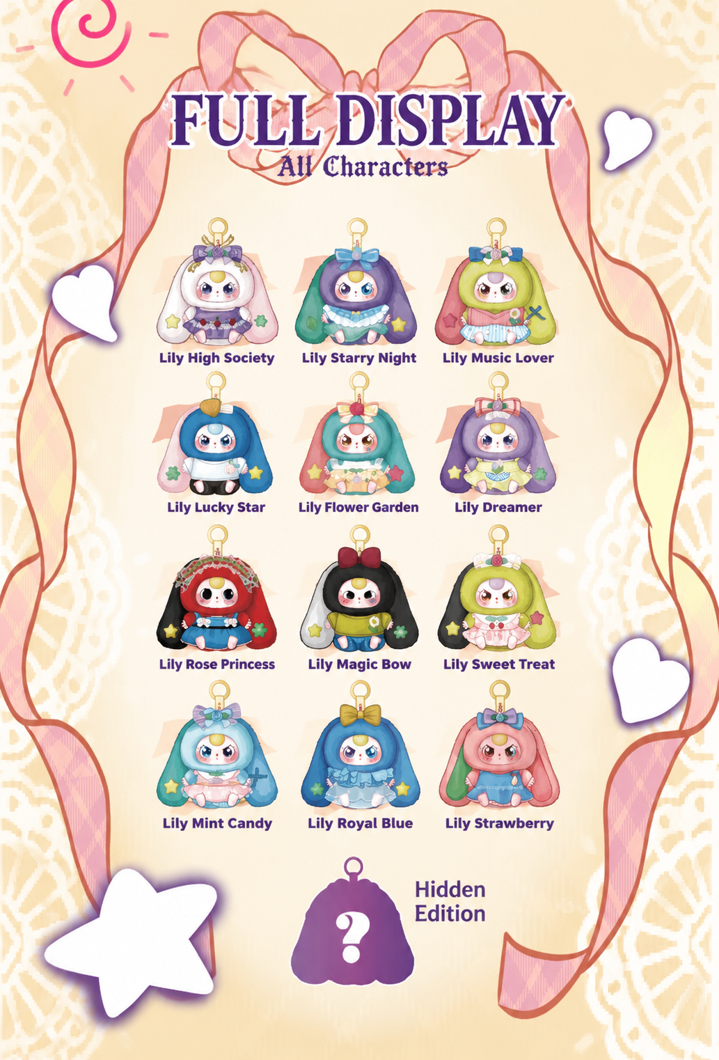Baby Three Lily Rabbit Town Series 4 Plush Blind Box Collectible Figure New Arrival Cute Mystery Toy Doll